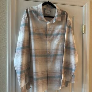 Goodfellow Men’s Linen Long Dleeve Shirt sz XXL 2XL
